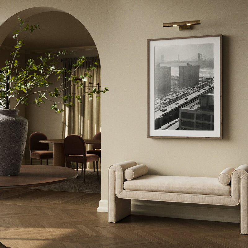 Brooklyn Bridge by Barbara Alper - Rustic Walnut