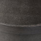 Bucco Round End Table - Black Faux Shagreen