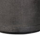 Bucco Round End Table - Black Faux Shagreen