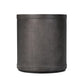 Bucco Round End Table - Black Faux Shagreen