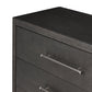 Bucco 6 Drawer Dresser - Black Faux Shagreen