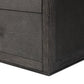 Bucco 6 Drawer Dresser - Black Faux Shagreen