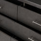 Bucco 6 Drawer Dresser - Black Faux Shagreen