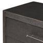 Bucco Nightstand - Black Faux Shagreen