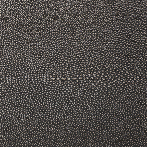 Bucco Nightstand - Black Faux Shagreen
