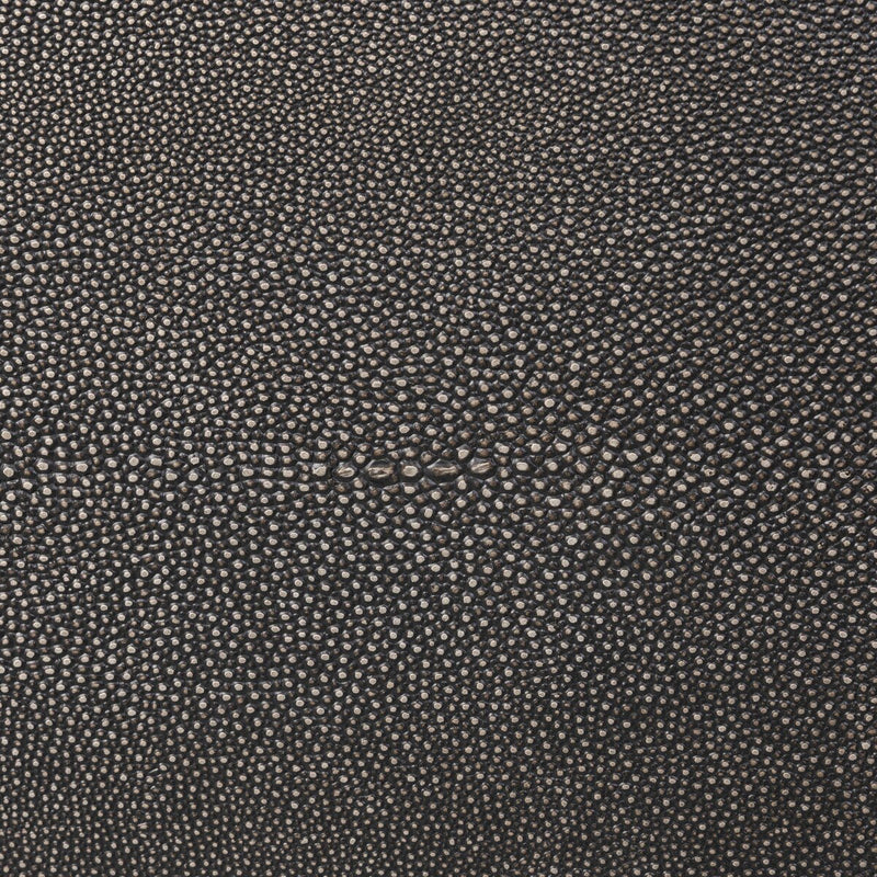 Bucco Nightstand - Black Faux Shagreen