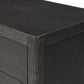 Bucco Nightstand - Black Faux Shagreen