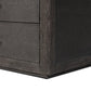 Bucco Nightstand - Black Faux Shagreen