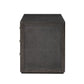 Bucco Nightstand - Black Faux Shagreen