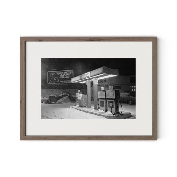 Blizzard Of 1978 by Barbara Alper - Rustic Walnut