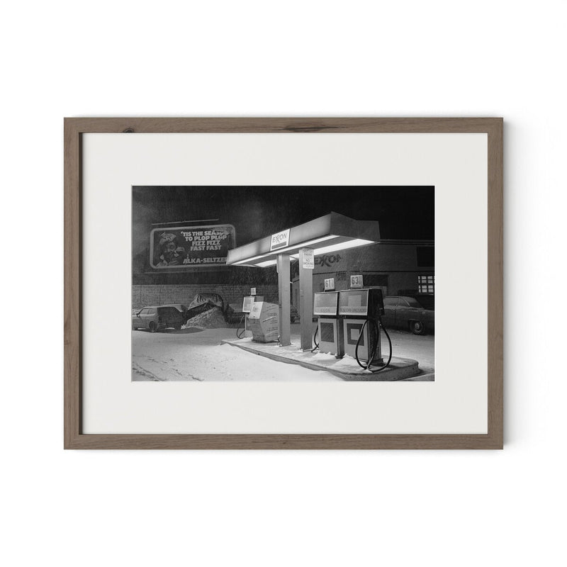 Blizzard Of 1978 by Barbara Alper - Rustic Walnut