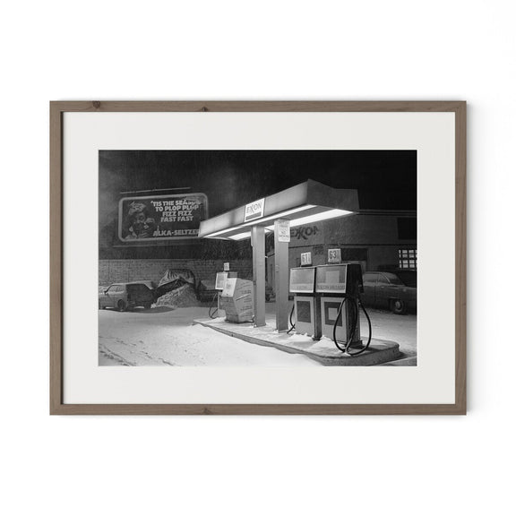Blizzard Of 1978 by Barbara Alper - Rustic Walnut
