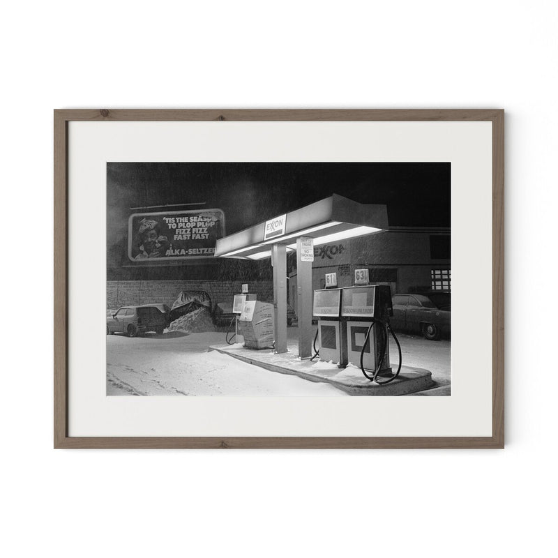 Blizzard Of 1978 by Barbara Alper - Rustic Walnut