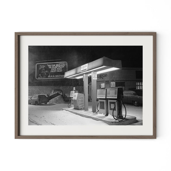 Blizzard Of 1978 by Barbara Alper - Rustic Walnut
