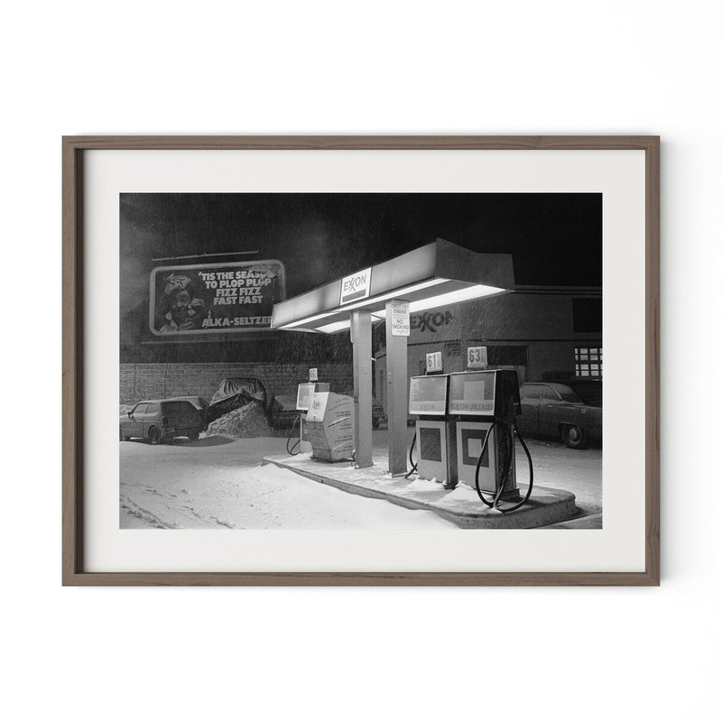 Blizzard Of 1978 by Barbara Alper - Rustic Walnut
