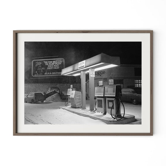 Blizzard Of 1978 by Barbara Alper - Rustic Walnut