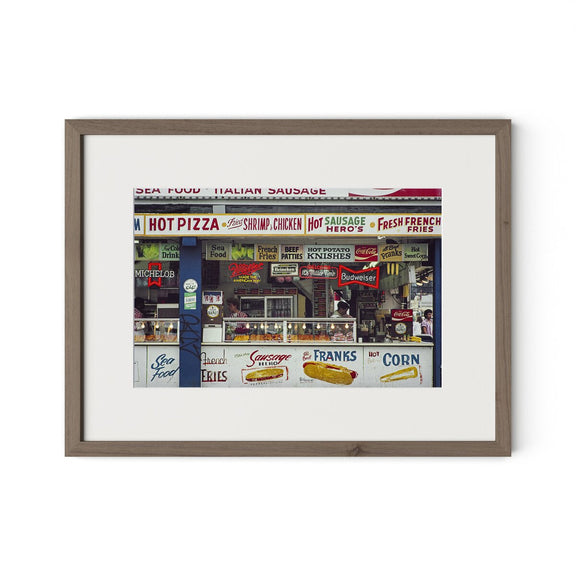 Coney Island Snacks by Barbara Alper - Rustic Walnut