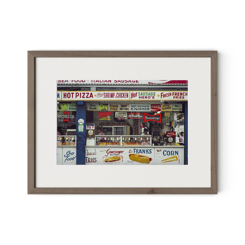 Coney Island Snacks by Barbara Alper - Rustic Walnut