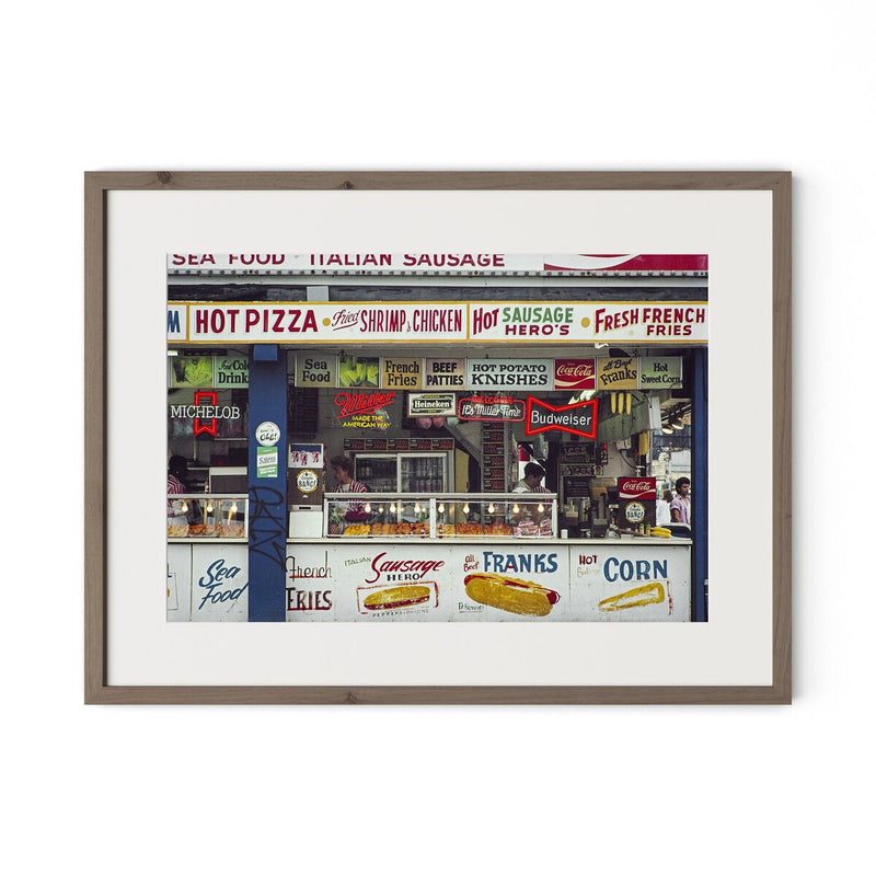 Coney Island Snacks by Barbara Alper - Rustic Walnut