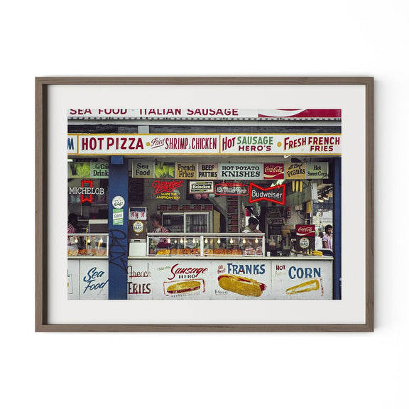 Coney Island Snacks by Barbara Alper - Rustic Walnut