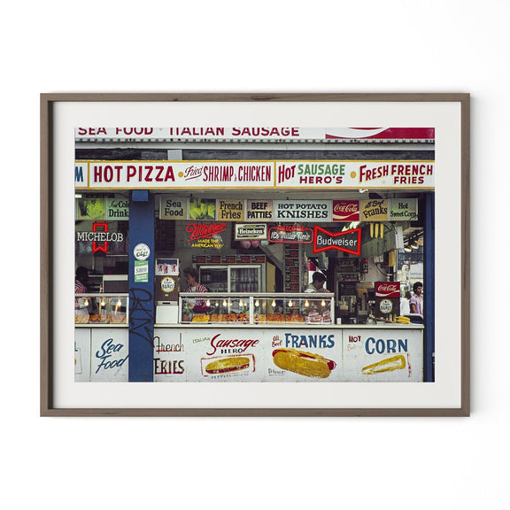 Coney Island Snacks by Barbara Alper - Rustic Walnut