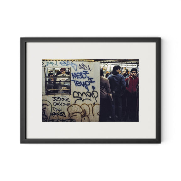 New York City Subway by Barbara Alper - Black Maple