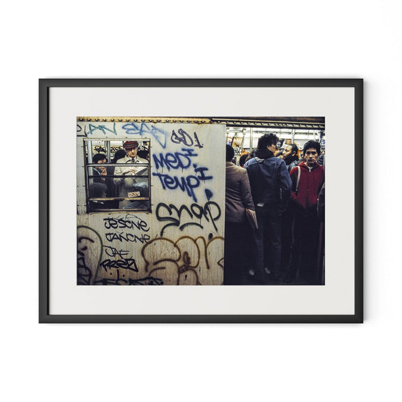 New York City Subway by Barbara Alper - Black Maple