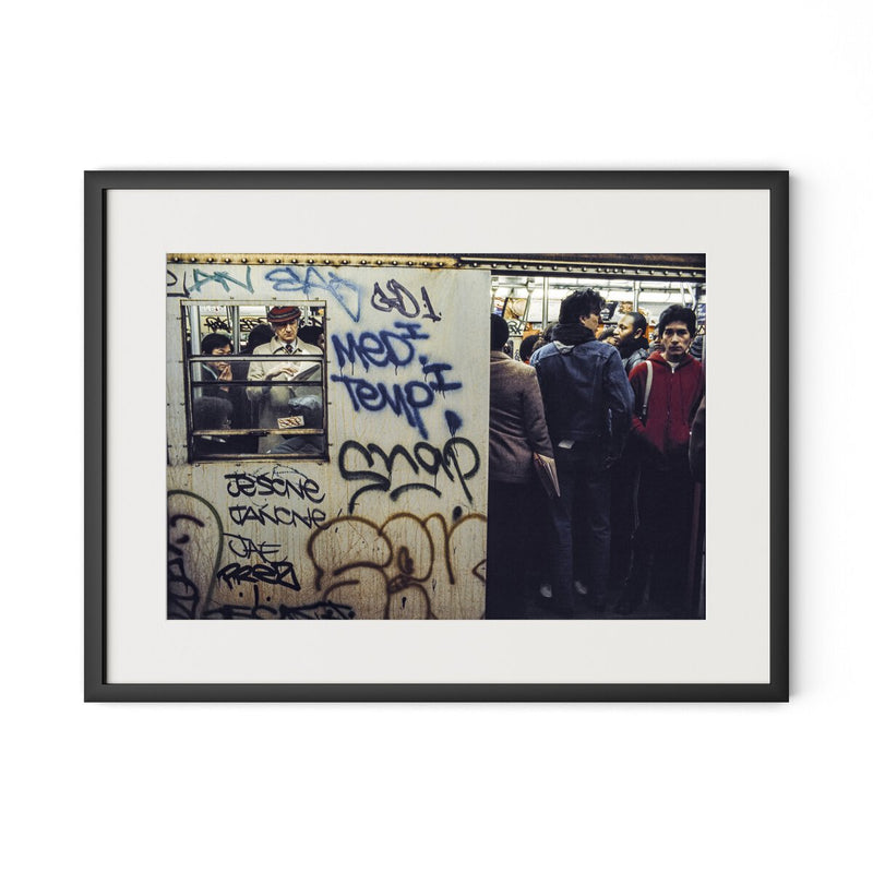 New York City Subway by Barbara Alper - Black Maple