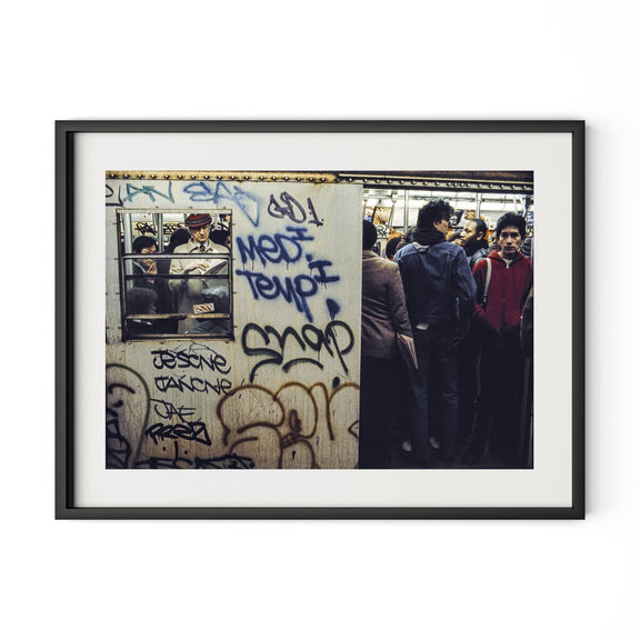 New York City Subway by Barbara Alper - Black Maple