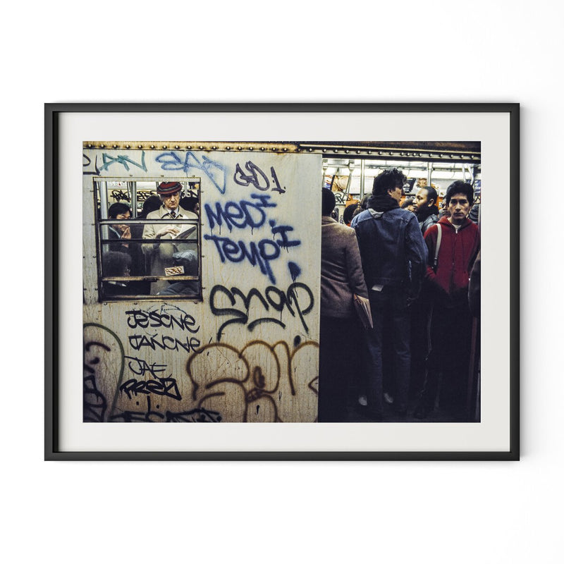 New York City Subway by Barbara Alper - Black Maple