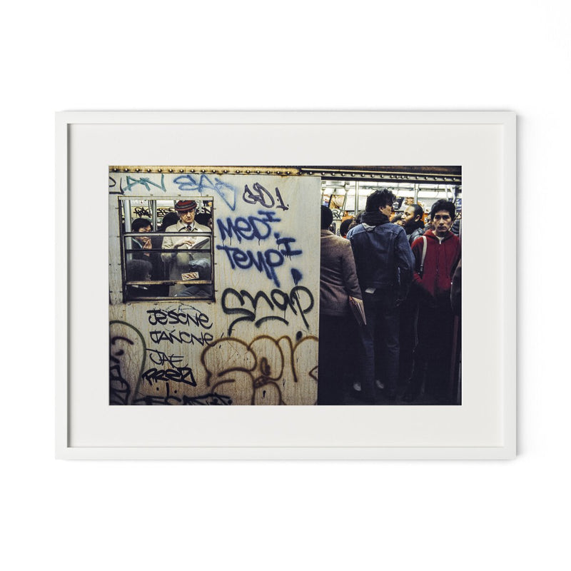 New York City Subway by Barbara Alper - White Maple
