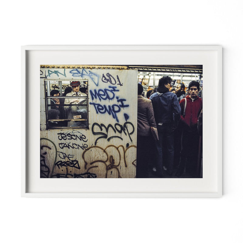 New York City Subway by Barbara Alper - White Maple