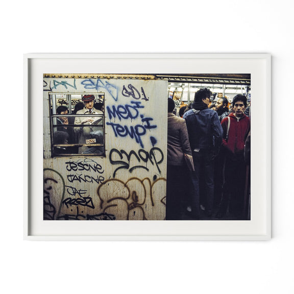 New York City Subway by Barbara Alper - White Maple
