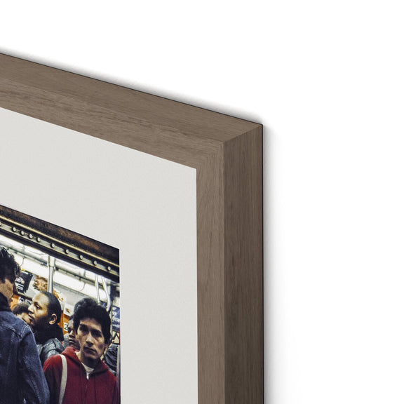 New York City Subway by Barbara Alper - Rustic Walnut