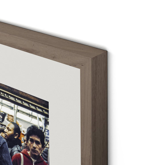 New York City Subway by Barbara Alper - Rustic Walnut