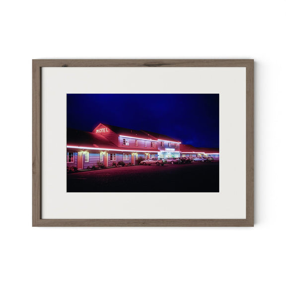 Oregon Motel by Barbara Alper - Rustic Walnut