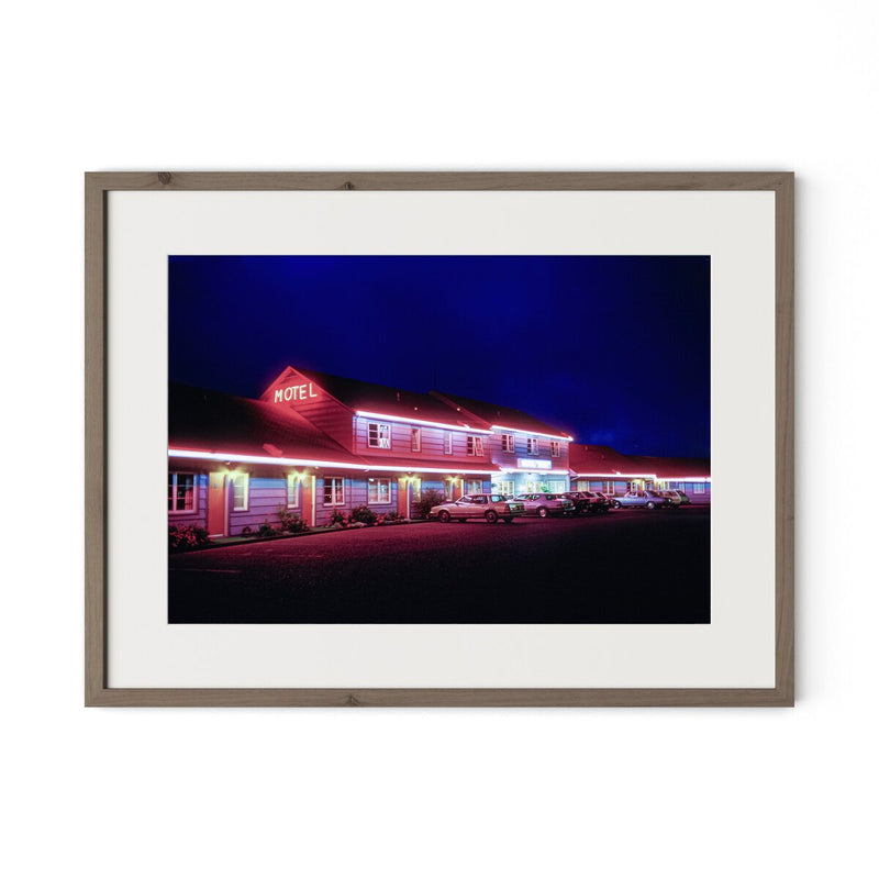 Oregon Motel by Barbara Alper - Rustic Walnut