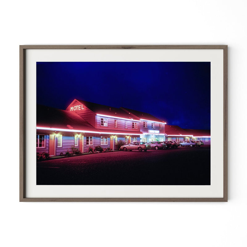 Oregon Motel by Barbara Alper - Rustic Walnut