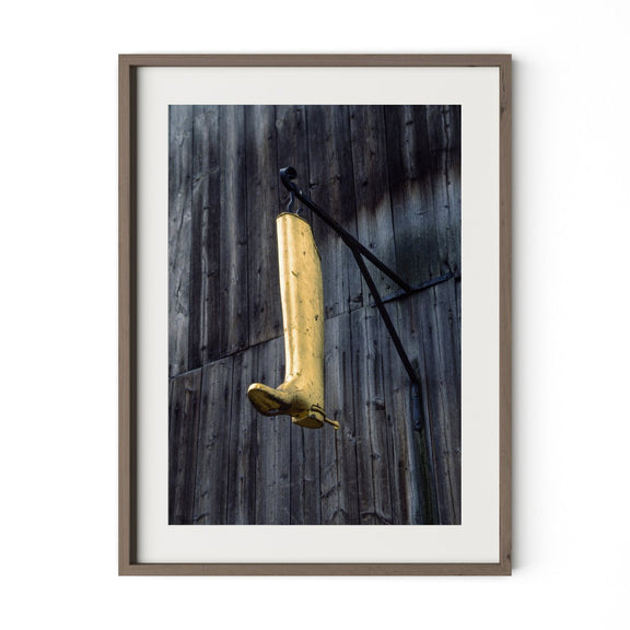 Cobbler's Boot by Barbara Alper - Rustic Walnut