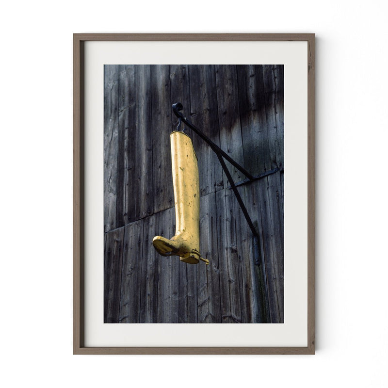 Cobbler's Boot by Barbara Alper - Rustic Walnut