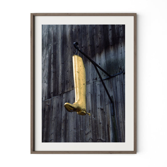 Cobbler's Boot by Barbara Alper - Rustic Walnut