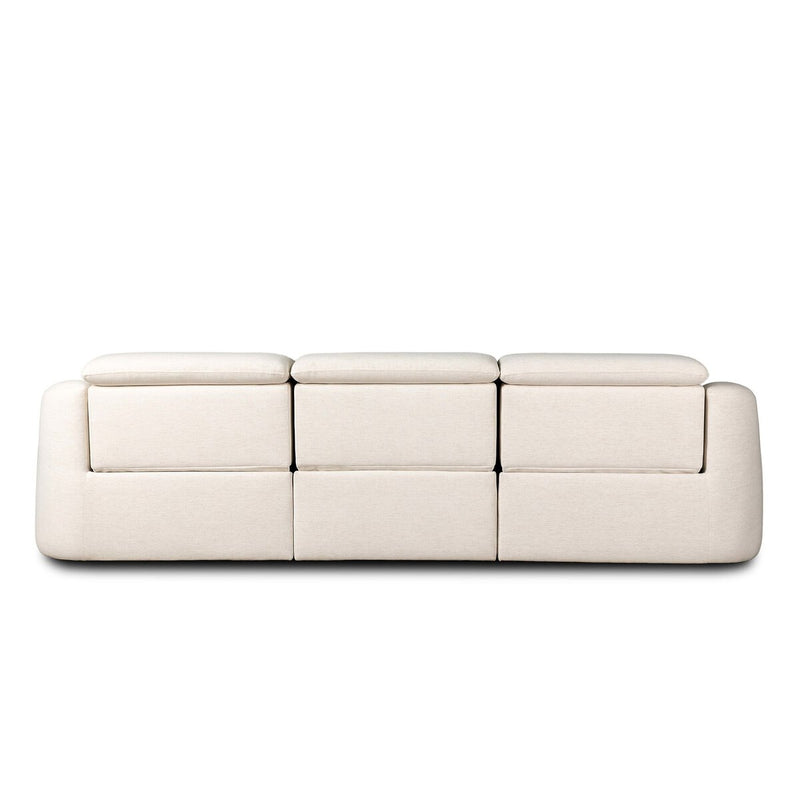Alondra Power Recliner 3-Piece Sectional - Crypton Nomad Snow