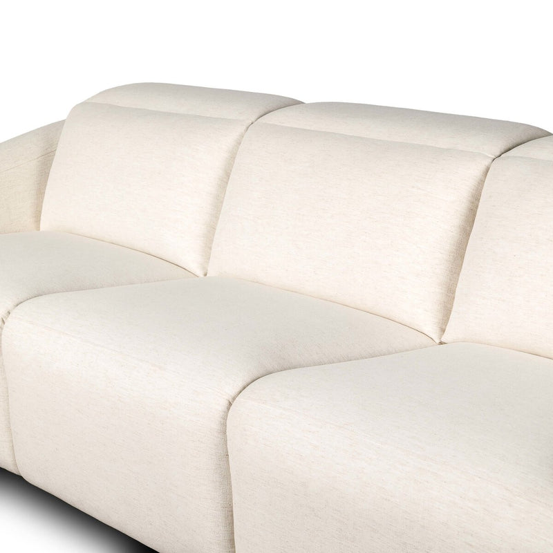 Alondra Power Recliner 3-Piece Sectional - Crypton Nomad Snow