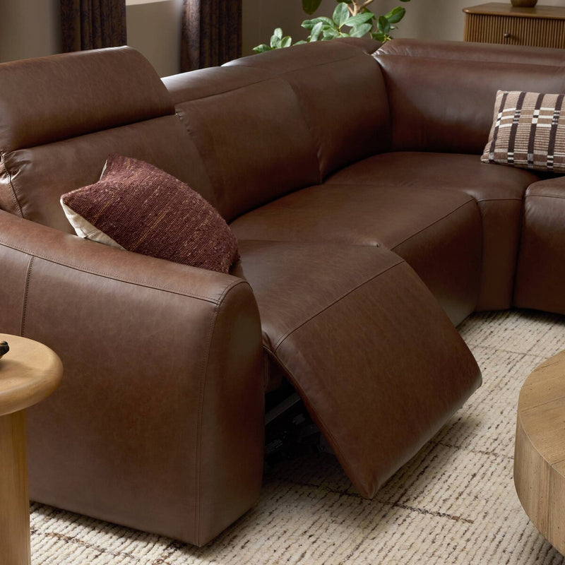 Alondra Power Recliner 5-Piece Sectional - Sonoma Coco