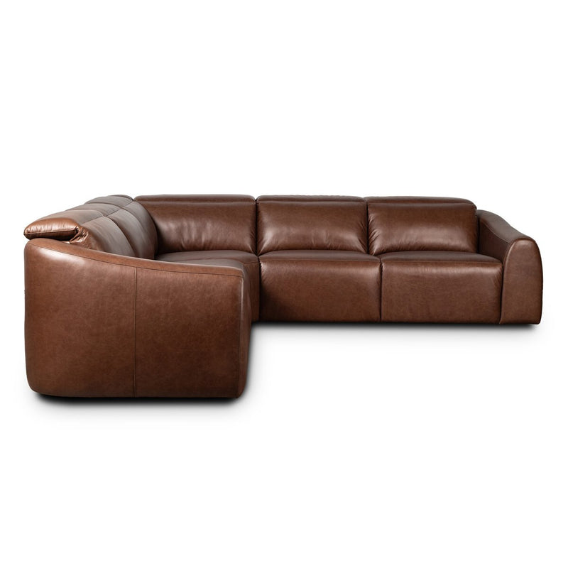 Alondra Power Recliner 5-Piece Sectional - Sonoma Coco