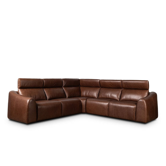 Alondra Power Recliner 5-Piece Sectional - Sonoma Coco