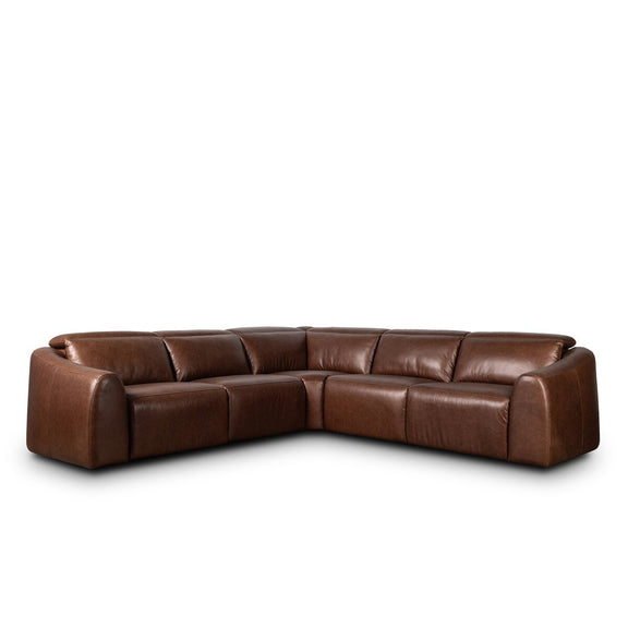 Alondra Power Recliner 5-Piece Sectional - Sonoma Coco