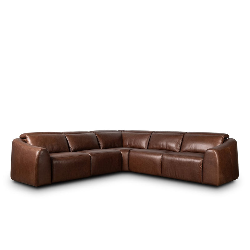 Alondra Power Recliner 5-Piece Sectional - Sonoma Coco