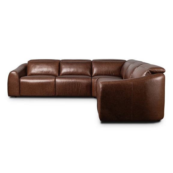 Alondra Power Recliner 5-Piece Sectional - Sonoma Coco
