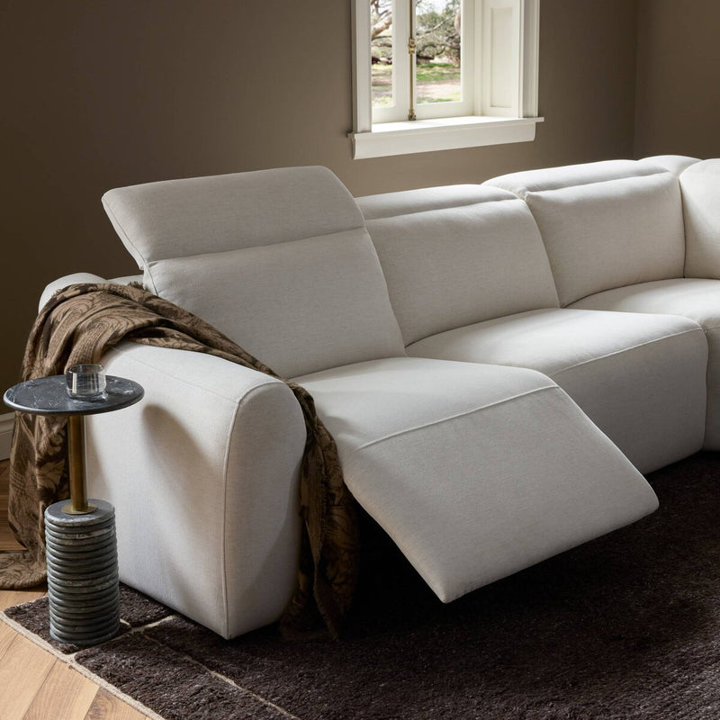 Alondra Power Recliner 5-Piece Sectional - Crypton Nomad Snow
